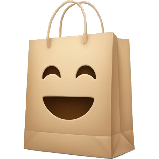 Shopping bag emoji
