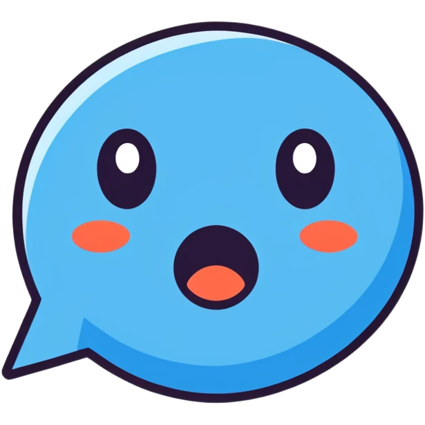 Blue shocked emoj emoji
