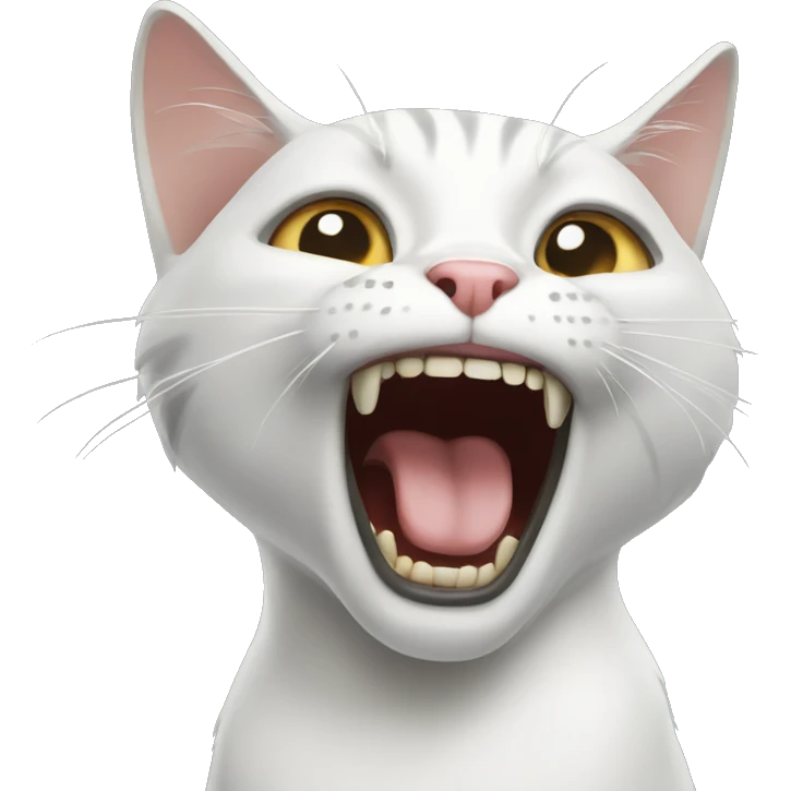 Cat screaming emoji