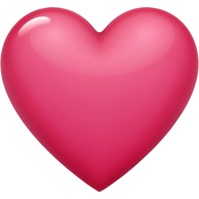 Bright rose colored heart emoji