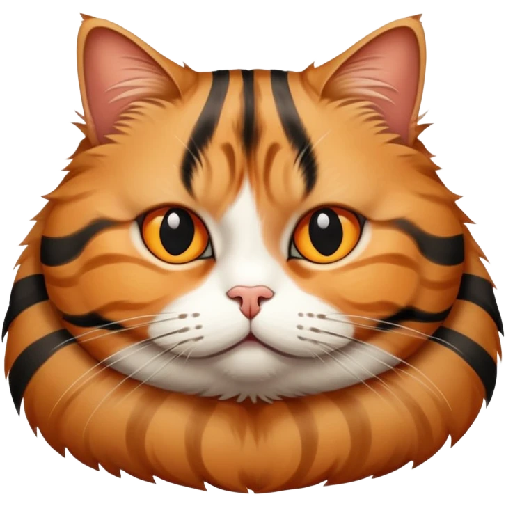 a fat tabby cat  emoji