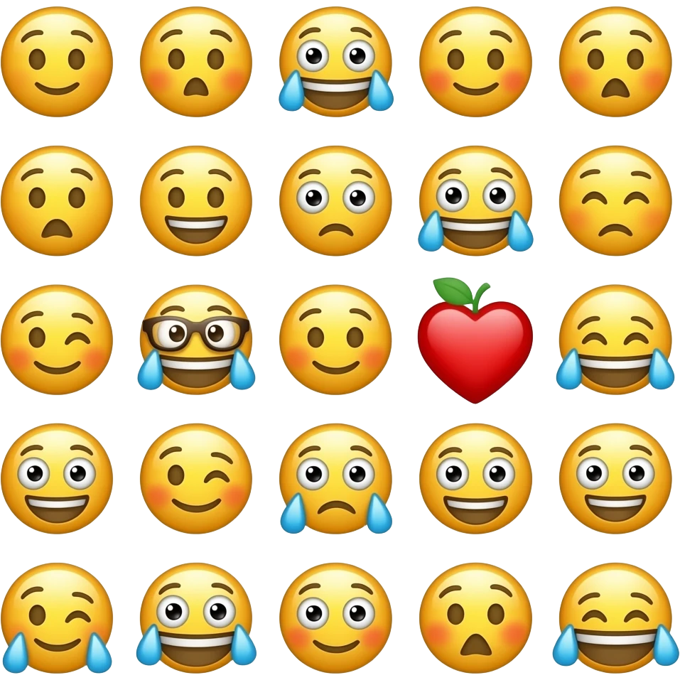 Não há necessidade de criar um pacote de 20 pontos na lista anterioremoji emoji