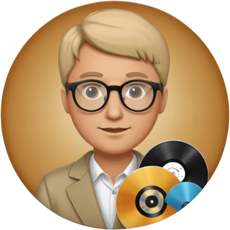Record Collector + vinyl disc emoji