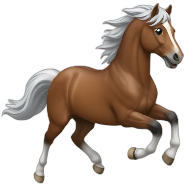 Cheval au galop emoji