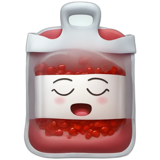 blood in a soft medical bag emoji