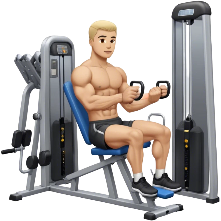 guy abductor-machine gym emoji