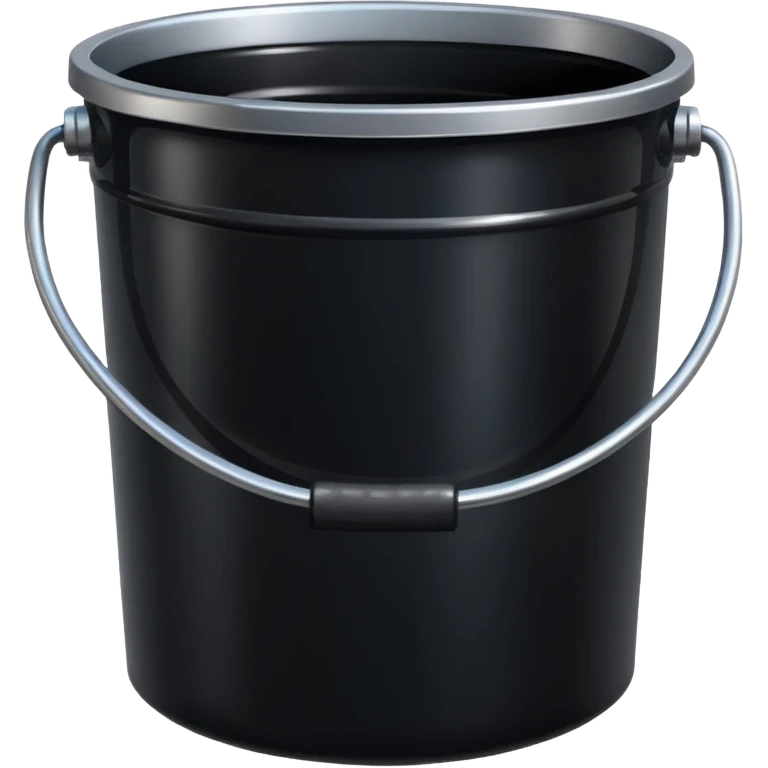 black paint bucket emoji