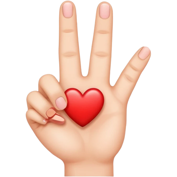 finger heart  emoji