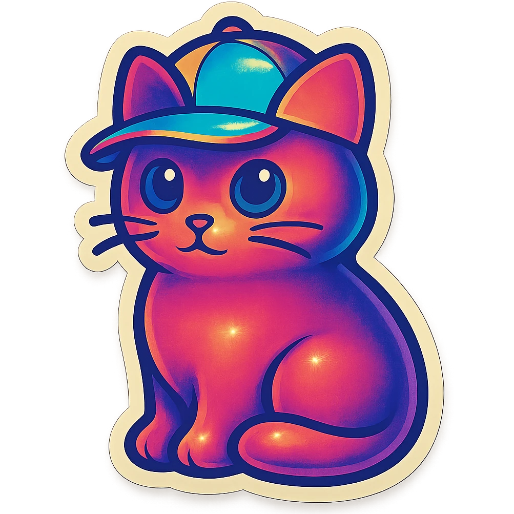 cat wearing a hat emoji