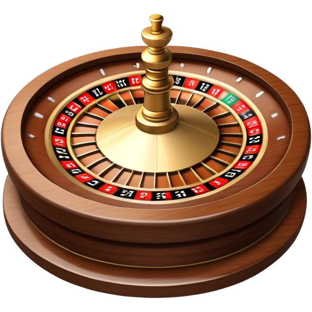 casino scene with roulette emoji