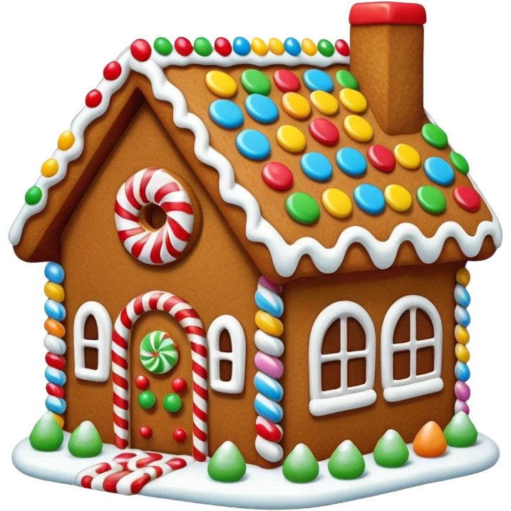 gingerbread house emoji