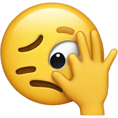 embarrassed hand over face emoji emoji
