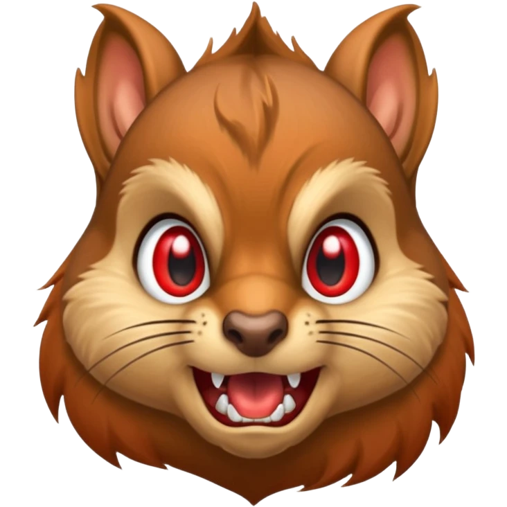 Angry squirrel emoji