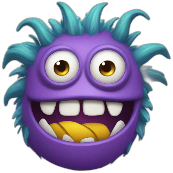 silly monster emoji
