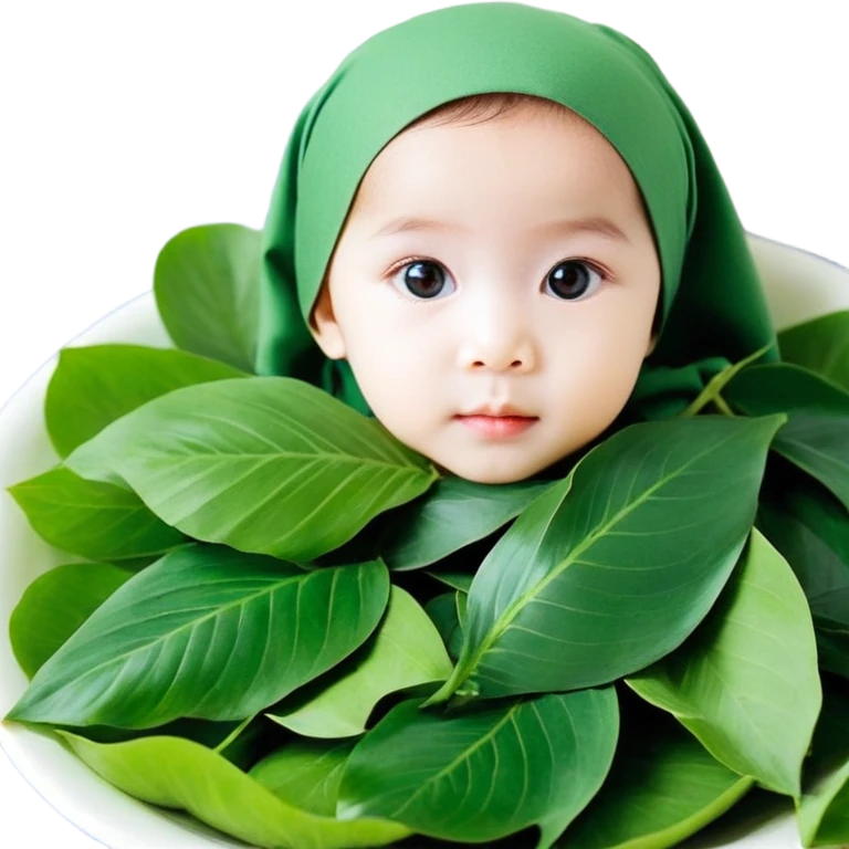 bé 10 tuổi, da trắng, có vết bẩn màu nâu trên má, tóc ngắn, xoăn, màu đen, áo màu xanh lá cây emoji