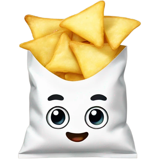 salt and vinegar chips in a bag emoji