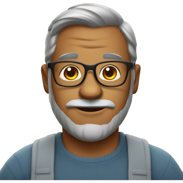 Daddy bear with glasses  emoji