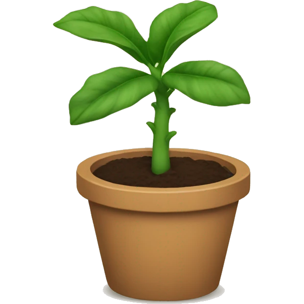 Una pianta con i calelli emoji