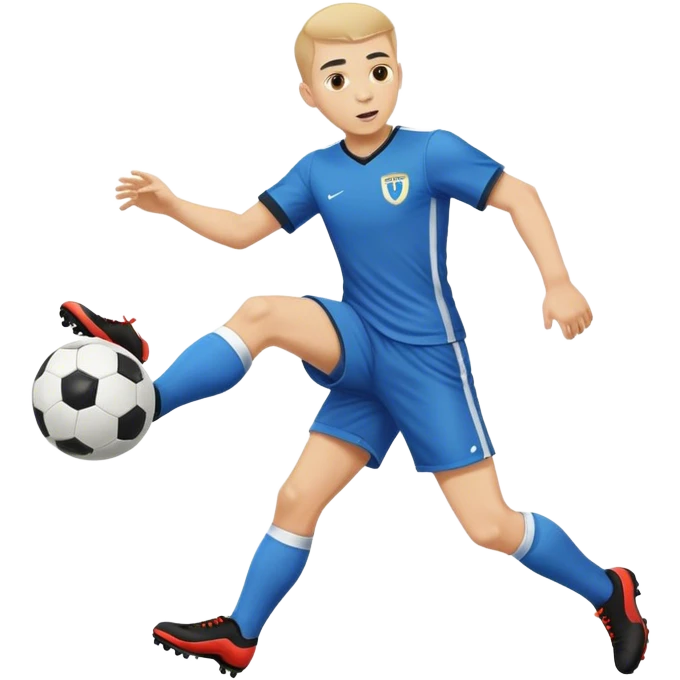 oliver atom kick soccer ball emoji
