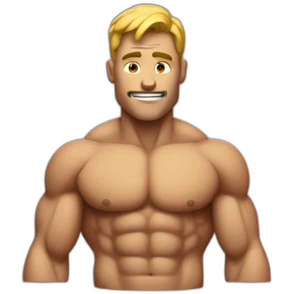 Muscular man emoji