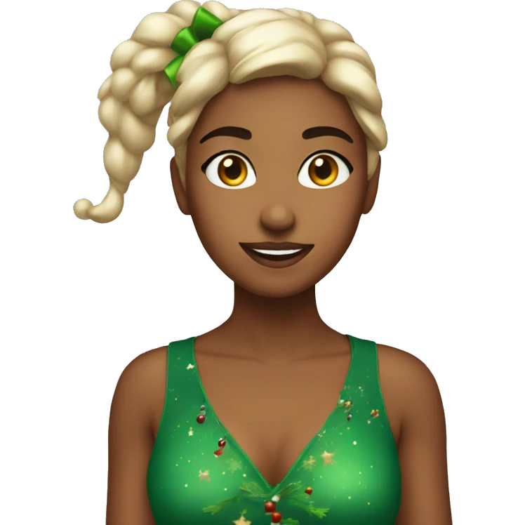 Christmas girl  emoji