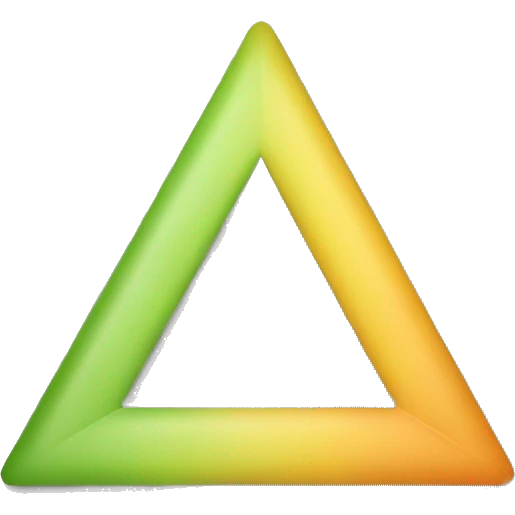 Circle and a triangle combination  emoji