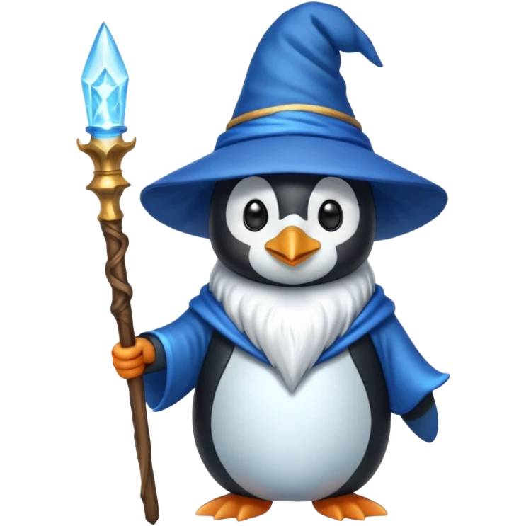 Penguin Wizard emoji