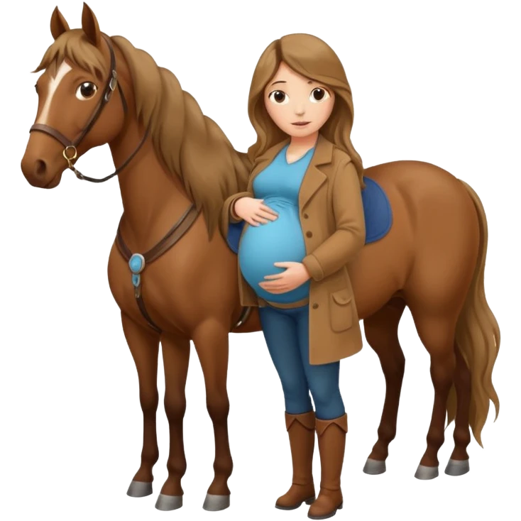 maternity with horse emoji