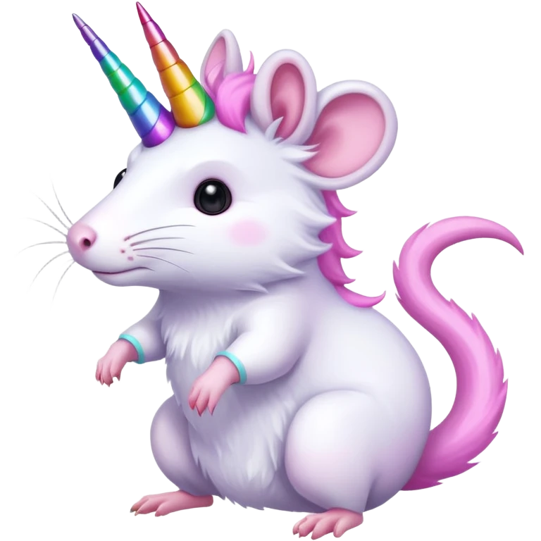 Rat unicorn hybrid emoji
