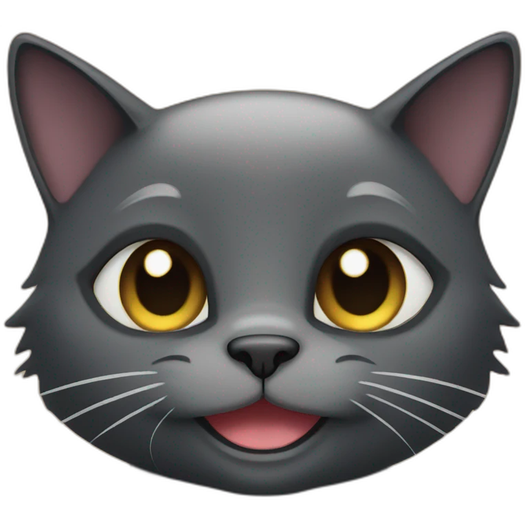 Black Cat who winks emoji