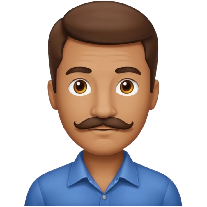 fry with mustache emoji