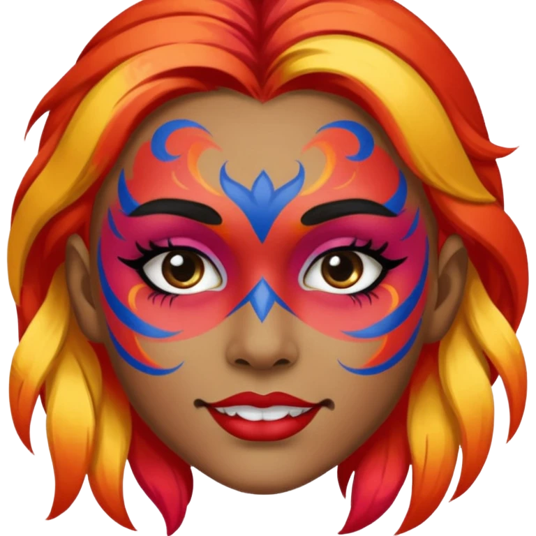 face painting emoji