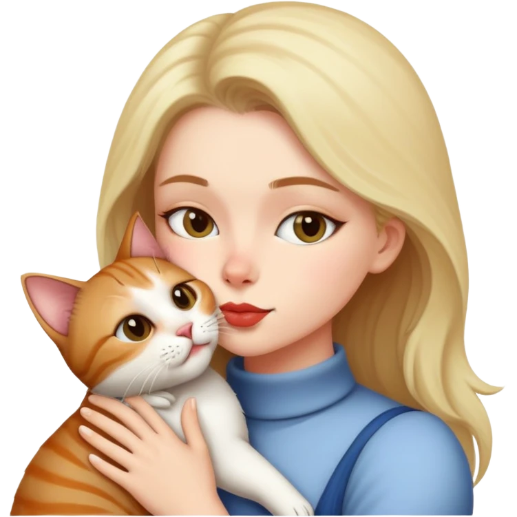 Me kissing a cat emoji