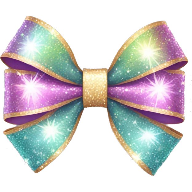 sparkly bow emoji