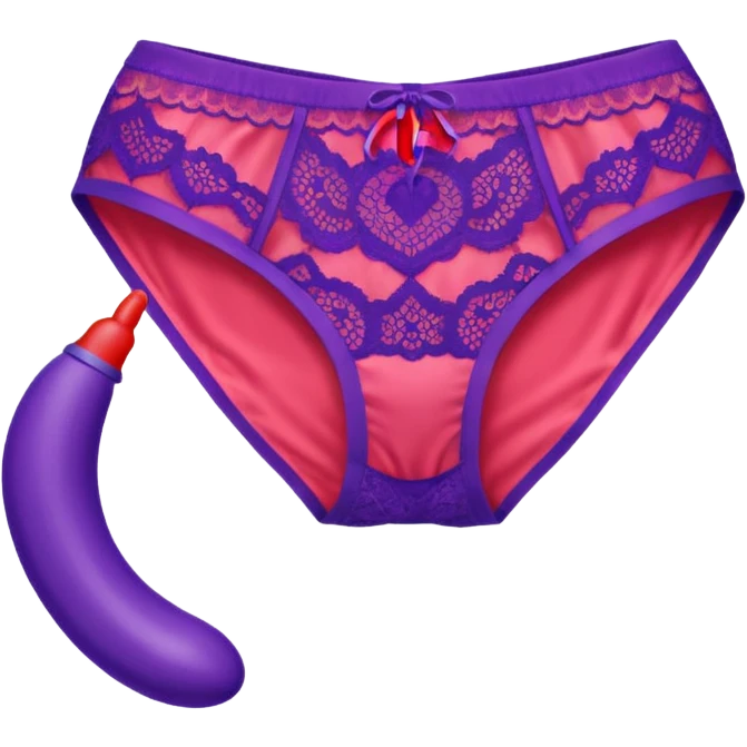 Dildo and panties emoji
