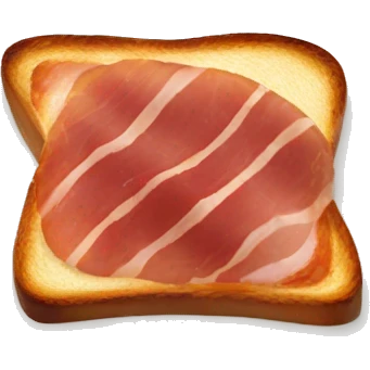 iberic ham toast  emoji