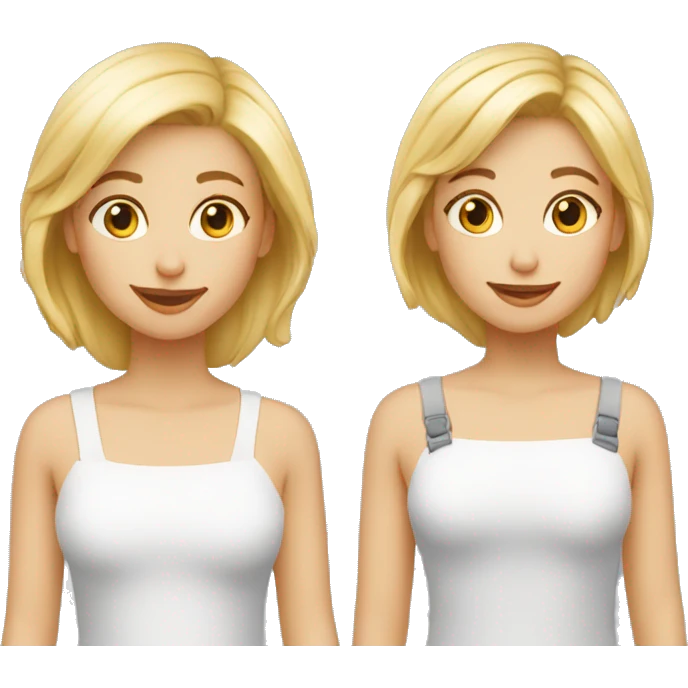 1 mère 2 filles blondes emoji