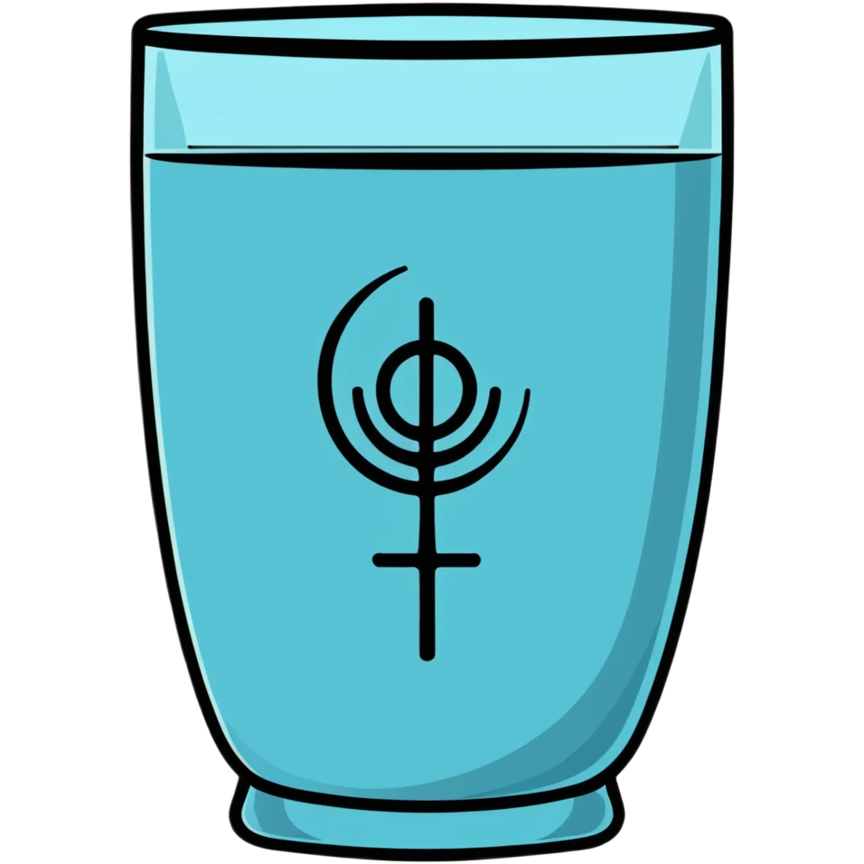 empty water glass with drought symbol emoji
