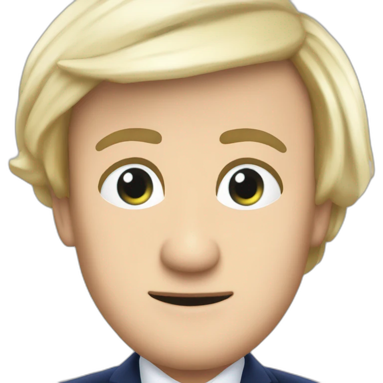Macron sur marine lepen emoji