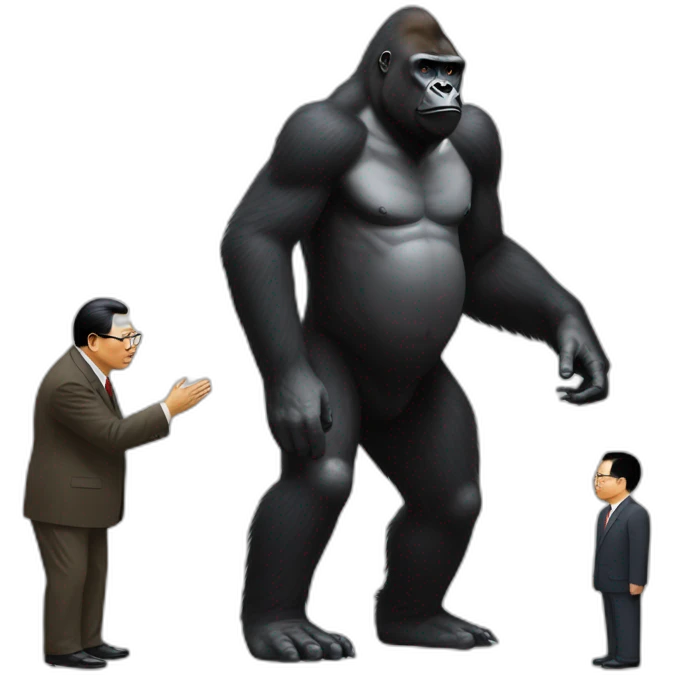 Gorilla meeting Kim yong un emoji