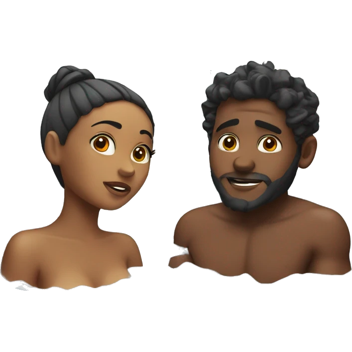 Jacuzzi boy and girl emoji