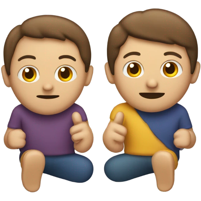 Dos personas de las manos emoji