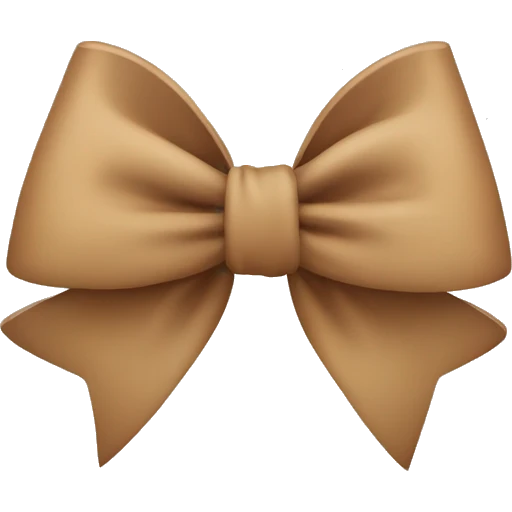 Light brown bow emoji