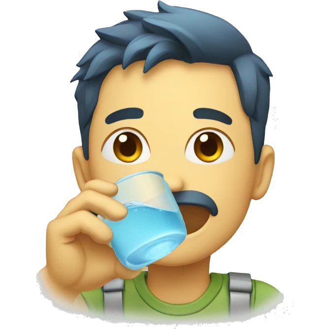 drinking water emoji