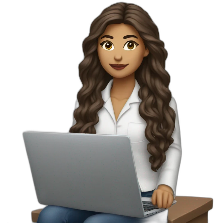 Zendaya usual manager with laptop emoji