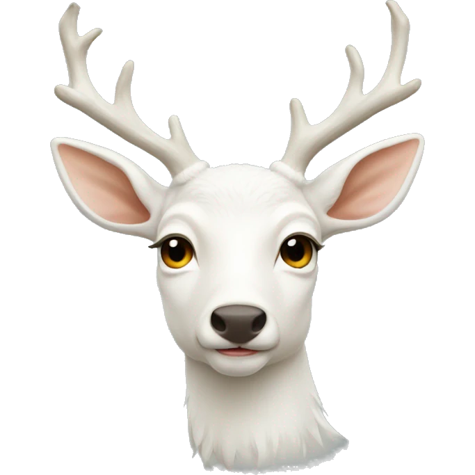 albino deer emoji