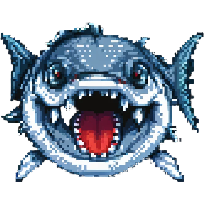 barracuda with big teeth emoji