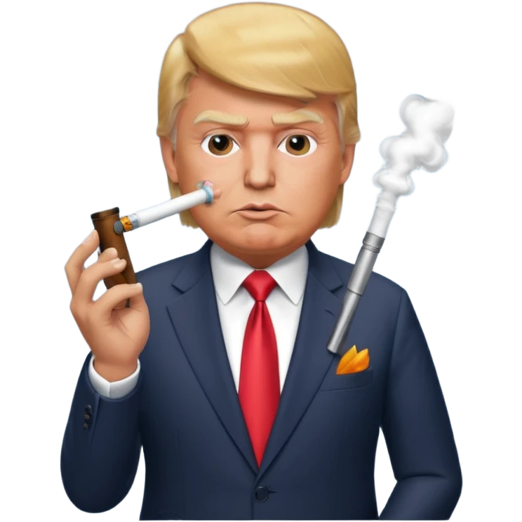Donald Trump smoking bong emoji