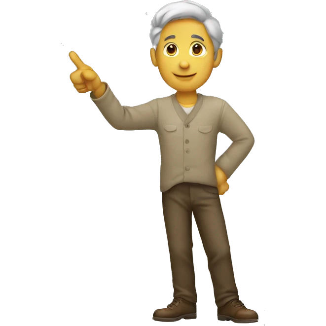 man pointing emoji