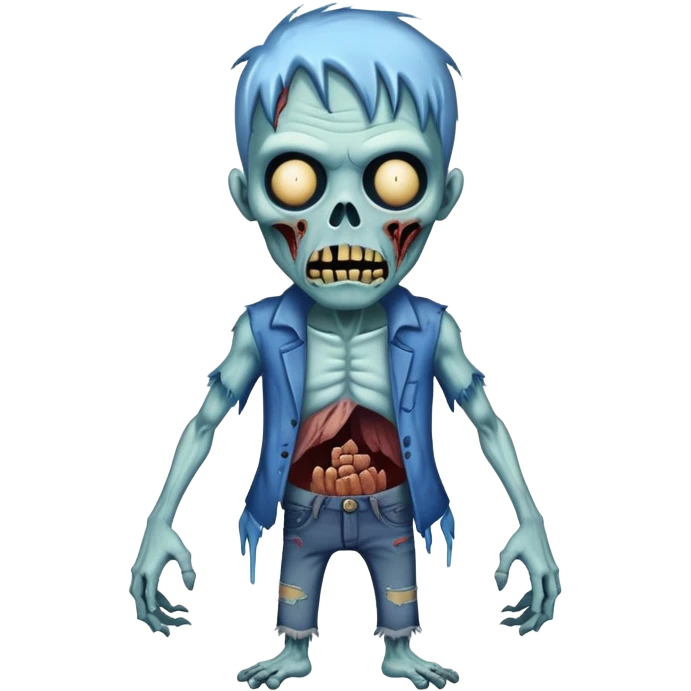blue zombie emoji